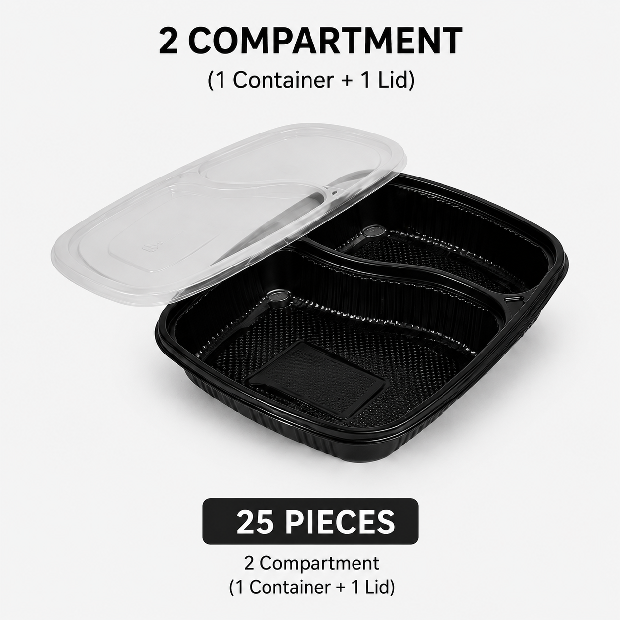Tiffin & Cloud Kitchen Tray Combo – Meal Tray Combo Pack – 2, 3 & 4 Compartment Trays (75 Pieces) | CliqBasket