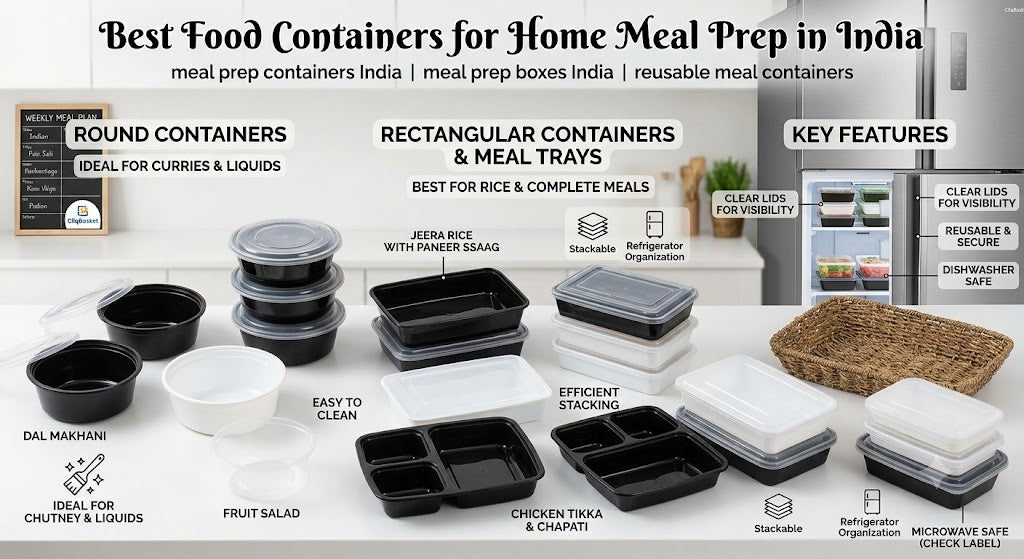 Best Food Containers for Home Meal Prep in India