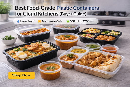 Best food-grade plastic containers for cloud kitchens with leak-proof