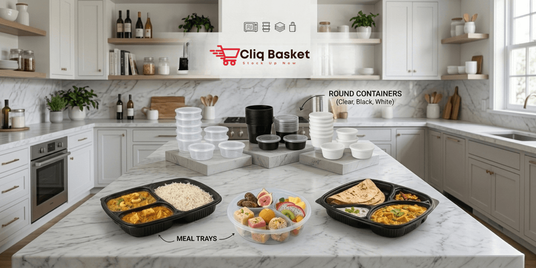 Plastic Container for Food & Kitchen Storage Boxes 