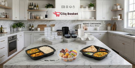Plastic Container for Food & Kitchen Storage Boxes 