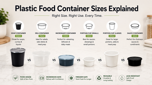 Best Plastic Food Container Sizes for India – 100ml to 2500m