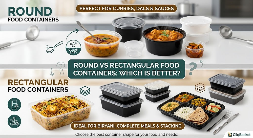 Round vs Rectangular Food Containers: Which Is Better?