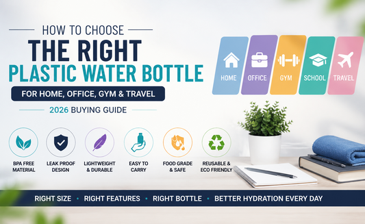 How to Choose the Right Plastic Water Bottle for Home, Office, Gym & Travel