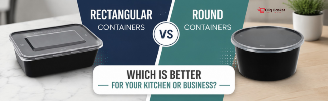 Rectangular vs Round Food Containers – Which Is Better for Your Kitchen or Business?