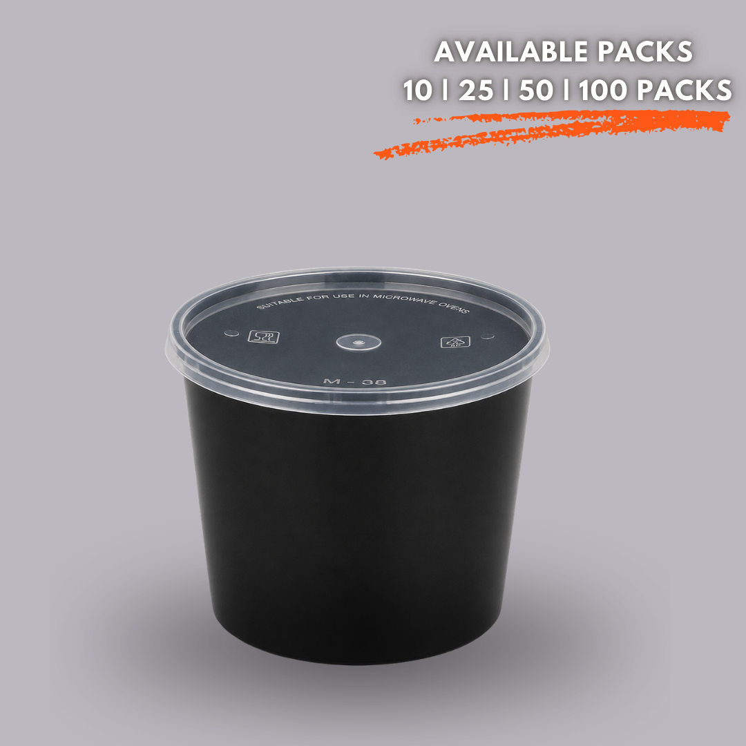 1000ml Round Food Containers Dispossible