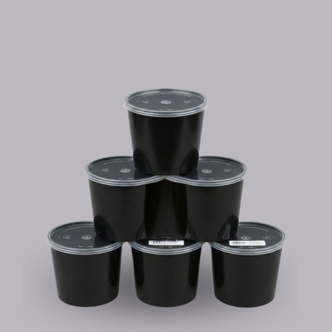 1000ml Round Food Containers Dispossible