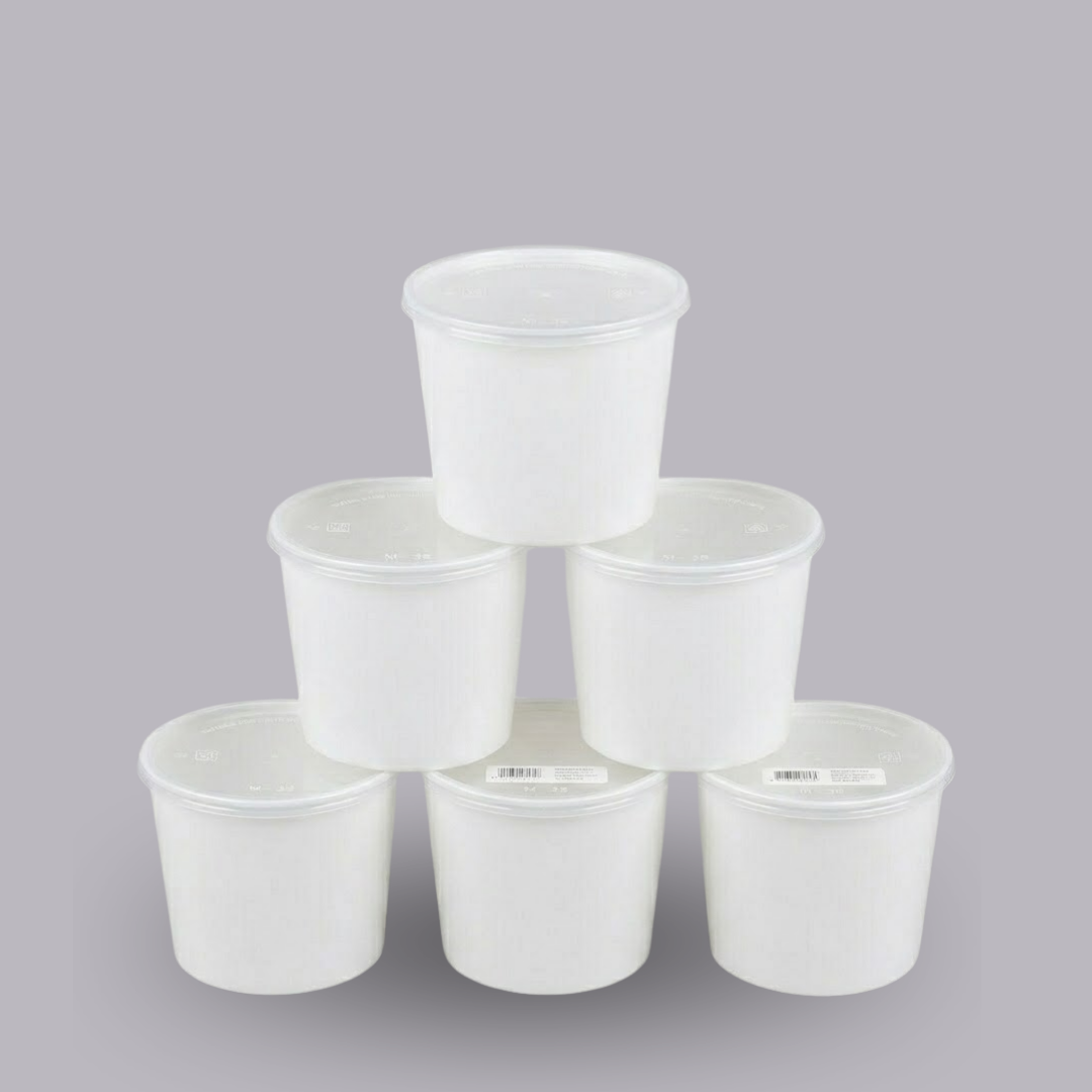1000ml Round Food Containers Dispossible