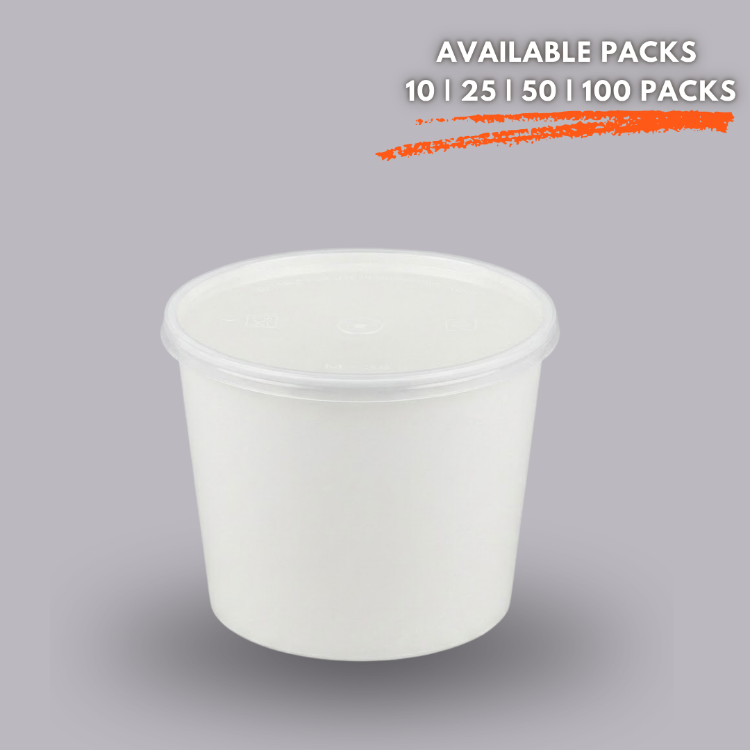 1000ml Round Food Containers Dispossible