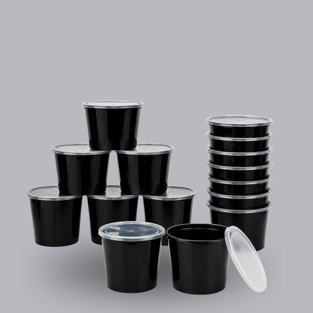 1000ml Round Food Containers Dispossible