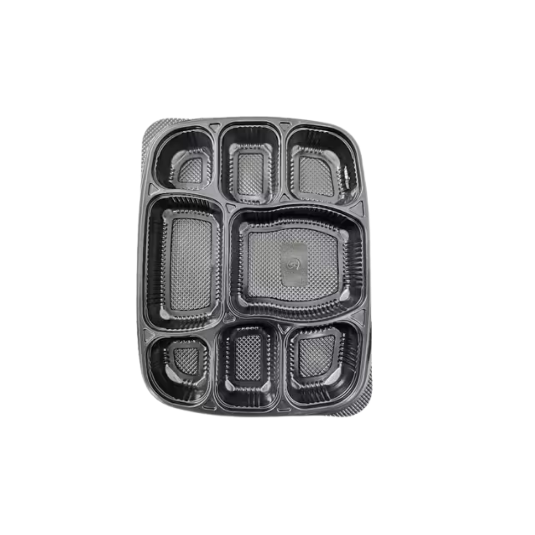 cliqbasket-8-compartment-plastic-meal-container-black