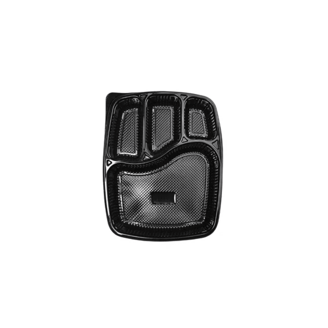 cliqbasket-4-compartment-plastic-meal-container-black