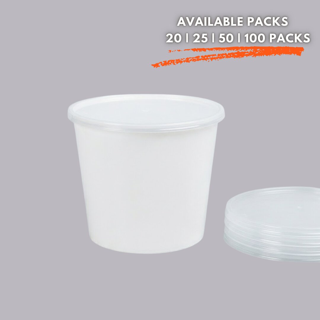 1200 ml Round Plastic Food Container