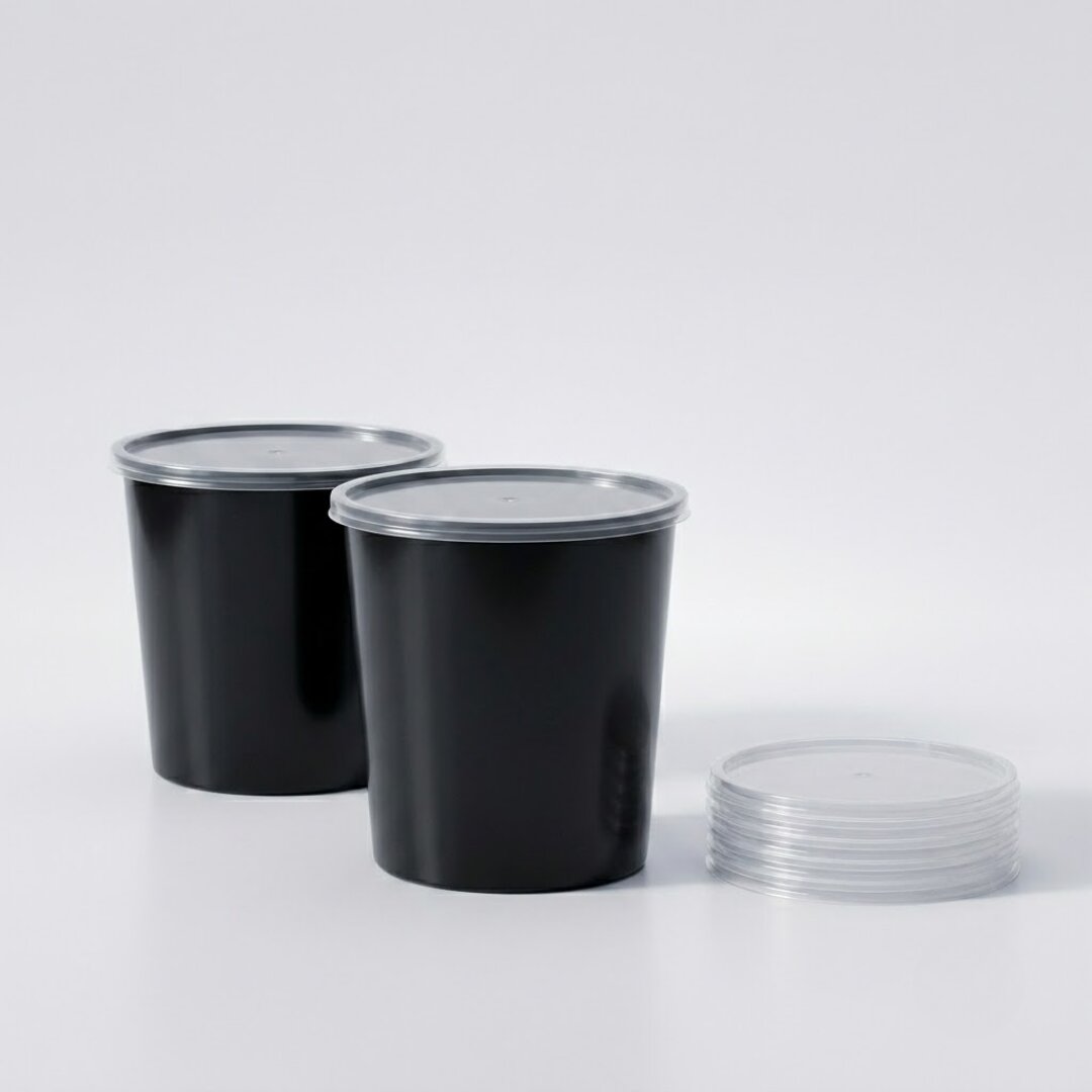 1200 ml Round Plastic Food Container