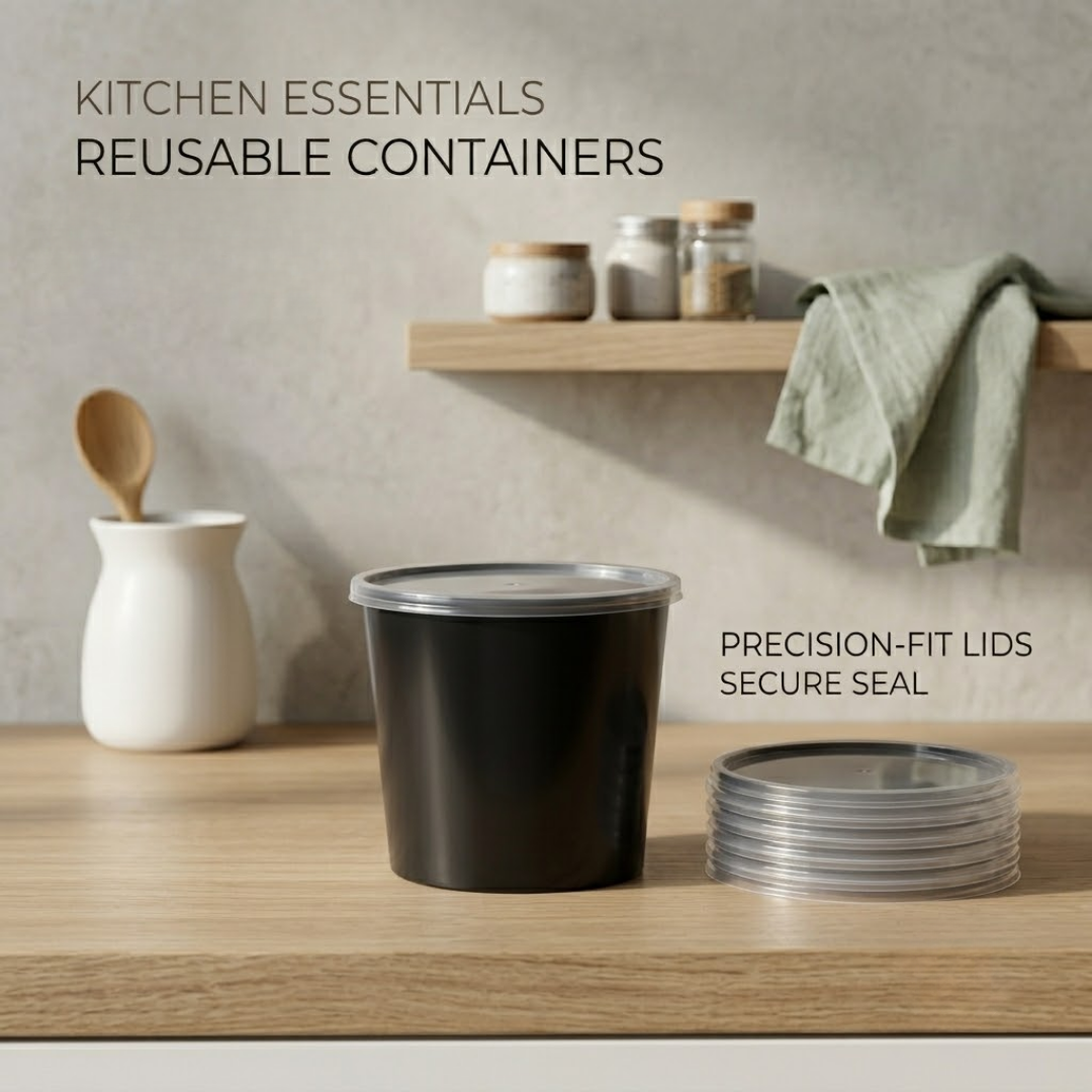 1200 ml Round Plastic Food Container
