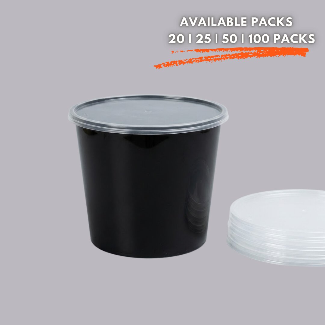 1200 ml Round Plastic Food Container