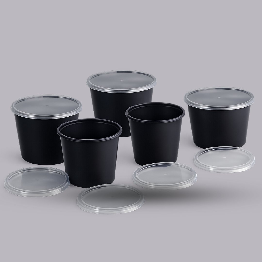 2500ml Round Container Multiple Sizes