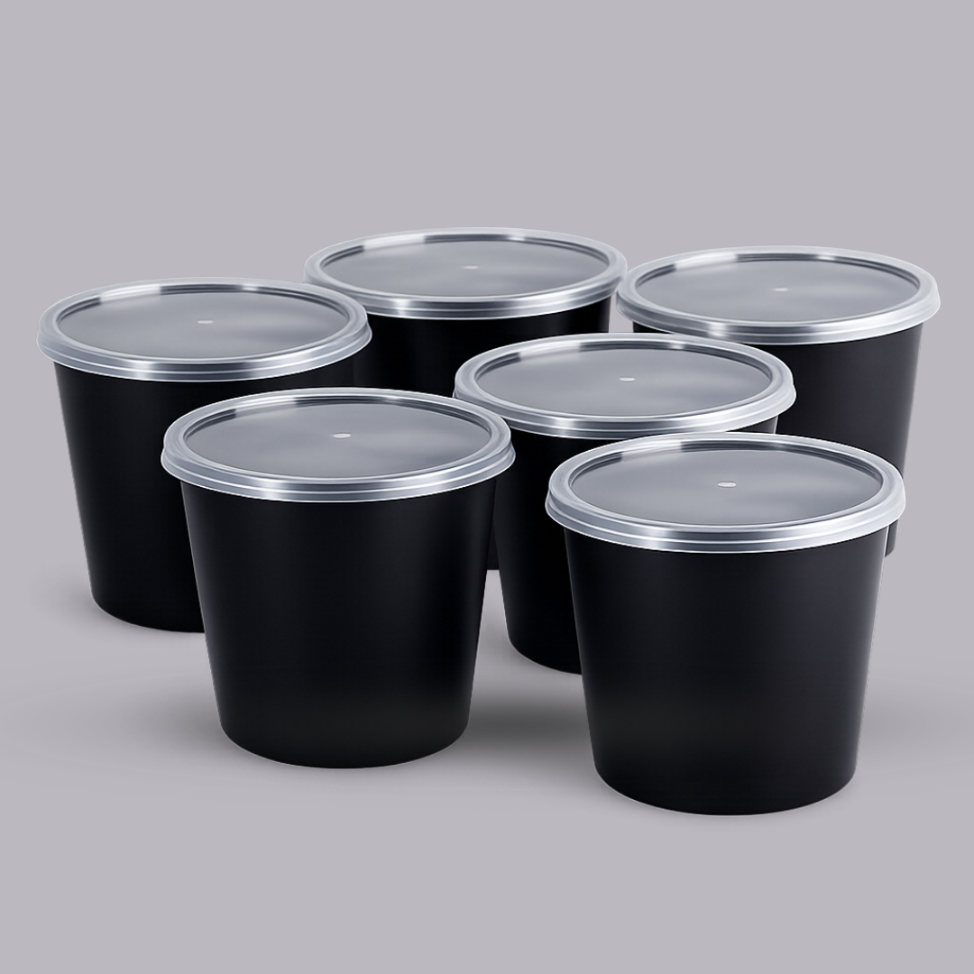 2500ml Round Container Multiple Sizes