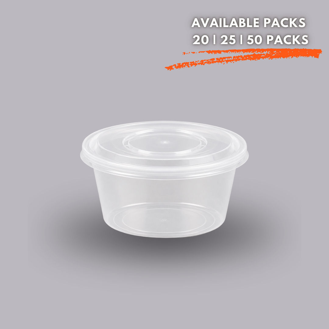 250ml Round Container -Sizes Available