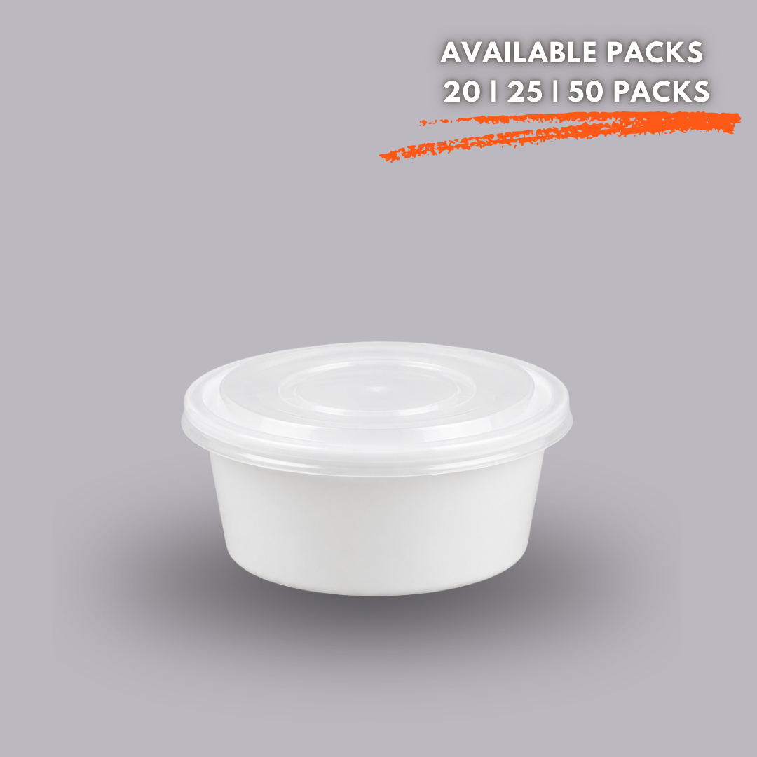 250ml Round Container -Sizes Available