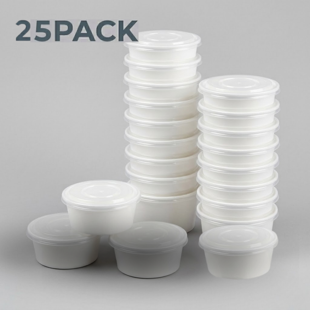 250ml Round Container -Sizes Available