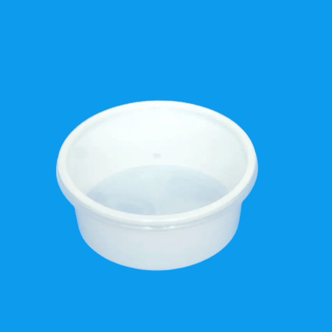 250 ML White Plastic Food Storage Containers