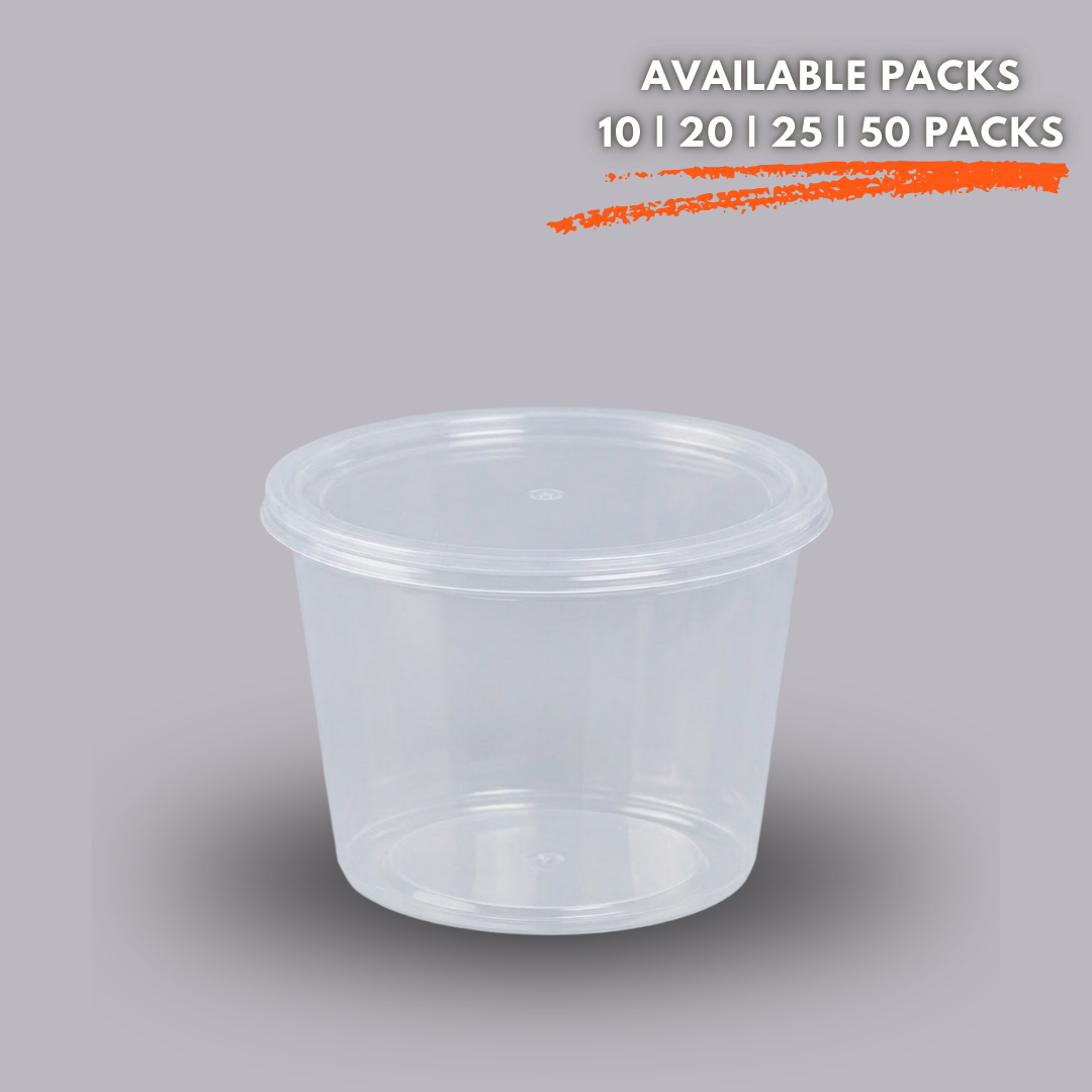 500ml Round Container - Multiple Sizes