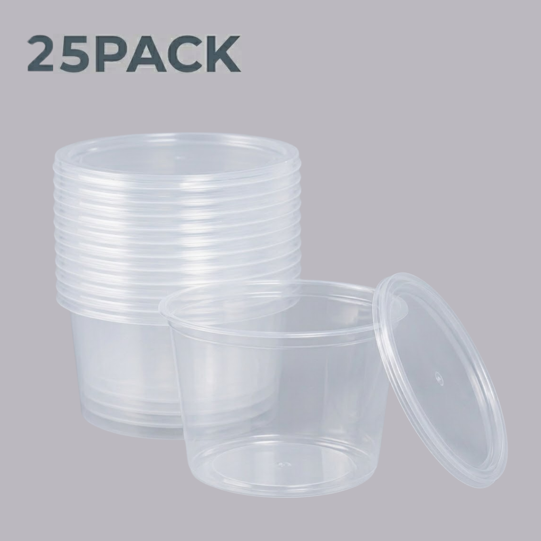 CliqBasket 500 ML Food Storage Containers – Reusable, 25-Pack