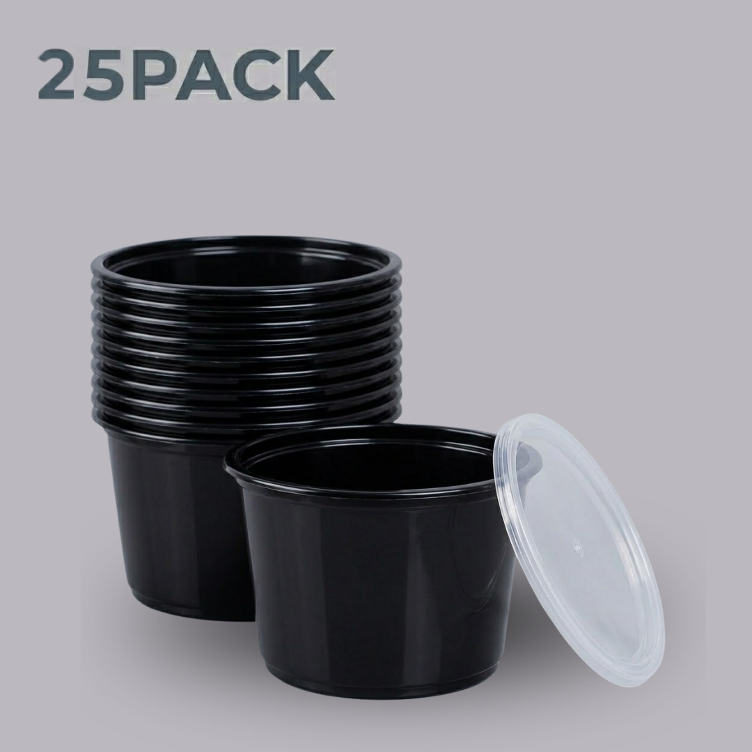 CliqBasket 500 ML Food Storage Containers – Reusable, 25-Pack