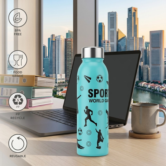 Sportz 1 Litre Water Bottle - pack of 6 Premium