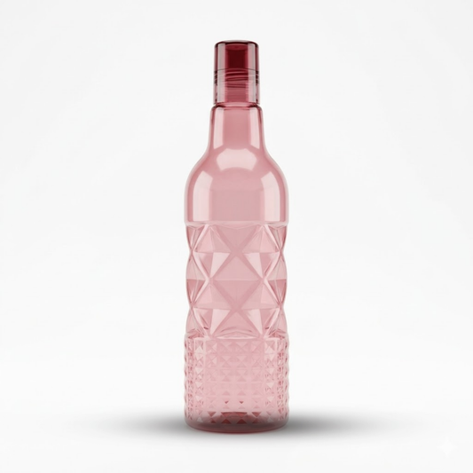 1 litre pink plastic bottle set of 3 multipurpose water bottles for fridge storage and daily drinking