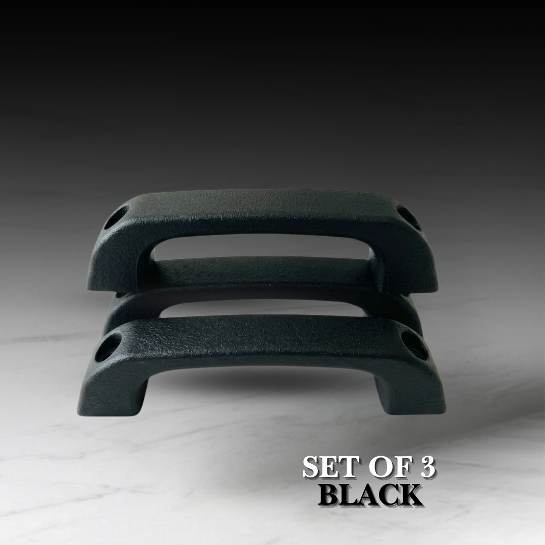 Black Interior Car Door Handle Set of 3