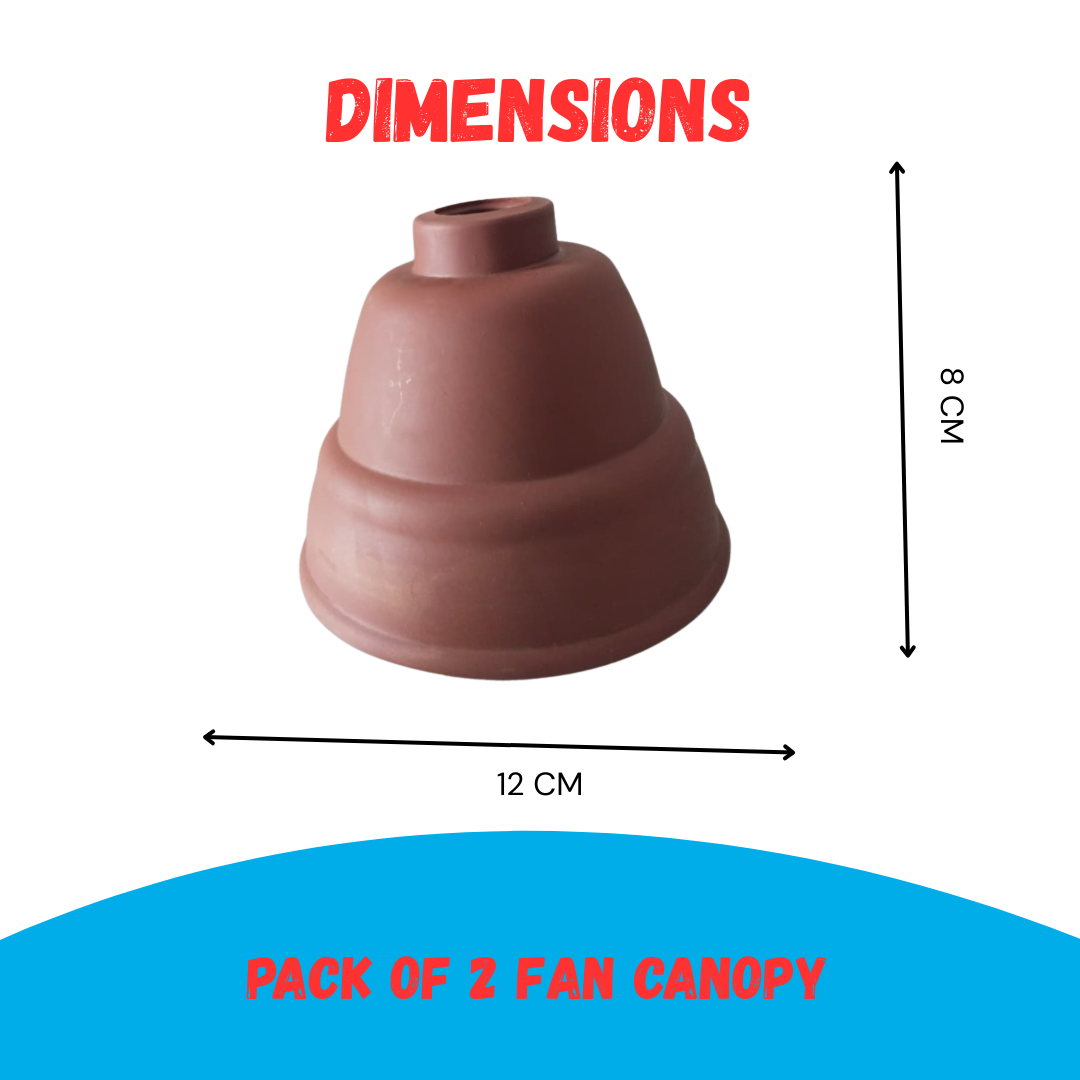 Matte brown ceiling fan wiring cover plastic canopy 