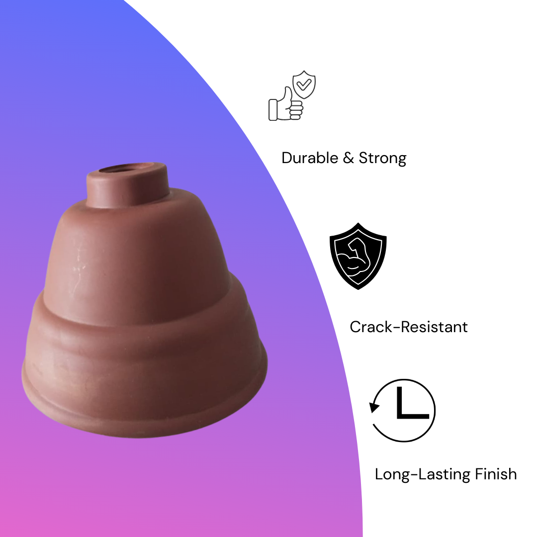 Ceiling fan canopy cover matte brown Small size 
