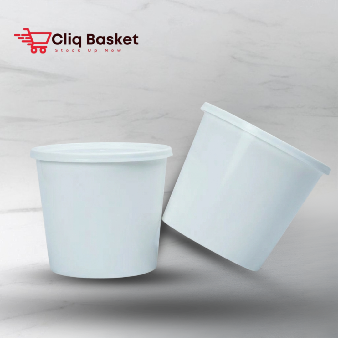 white round food container 1200 ml pack of 20