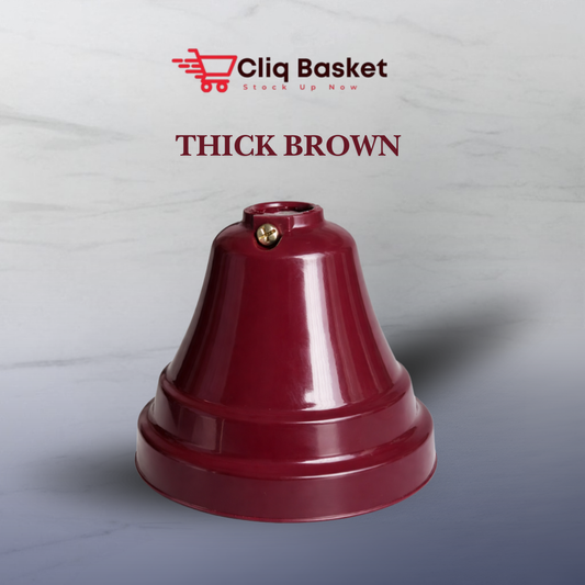 CliqBasket Brown Ceiling Fan Canopy Cover Big – Durable Fan Cover Pack of 2