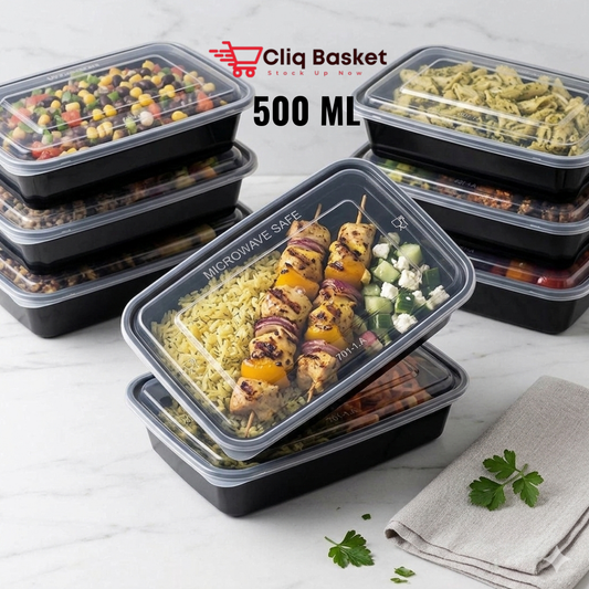 Plastic Food Container with lid Rectangle food box