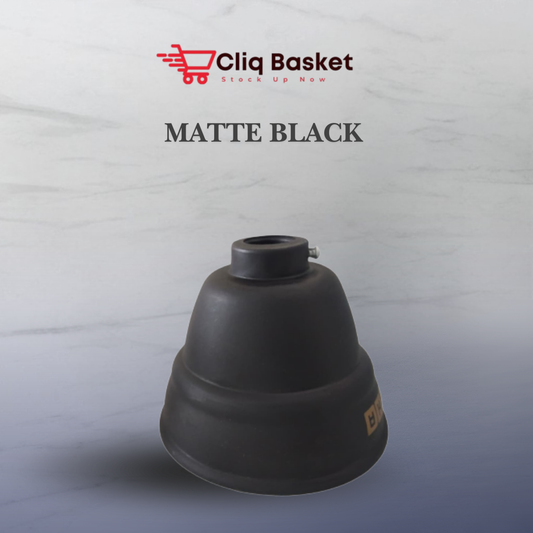 CliqBasket matte black ceiling fan canopy cover pack of 2 for fan installation