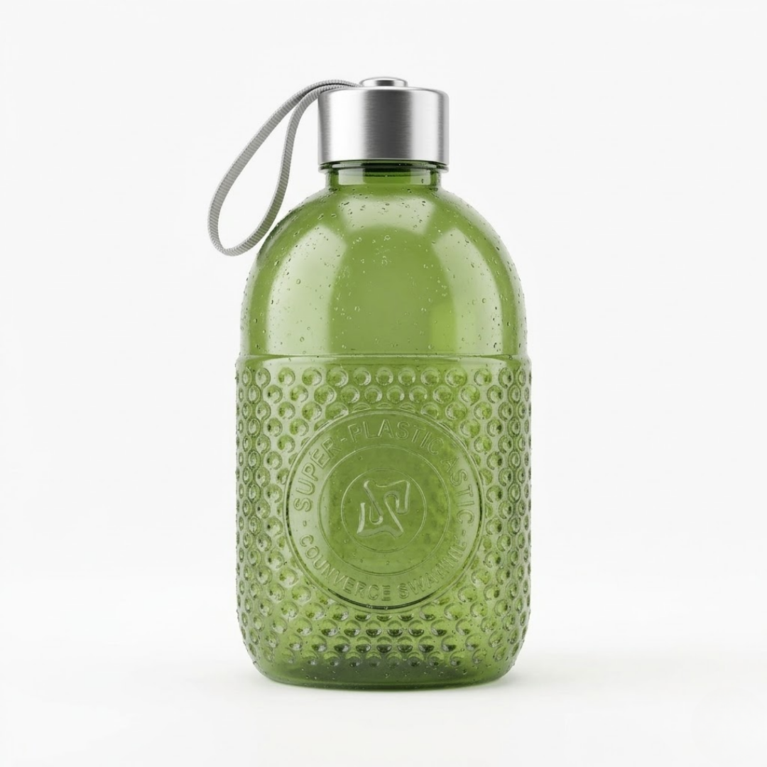 Aqua Plus Green Bottle Set 2pcs – 1000 ml Reusable Water Bottles for Daily Use