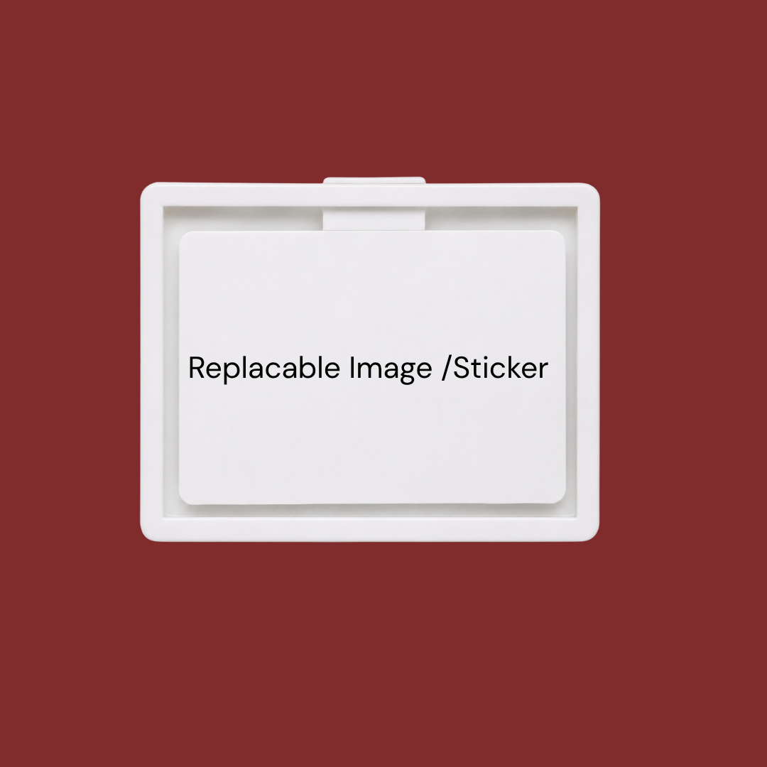 Custom Plastic Pocket Badge with Clip – White ID Badge Holder (Pack of 10 / 15)