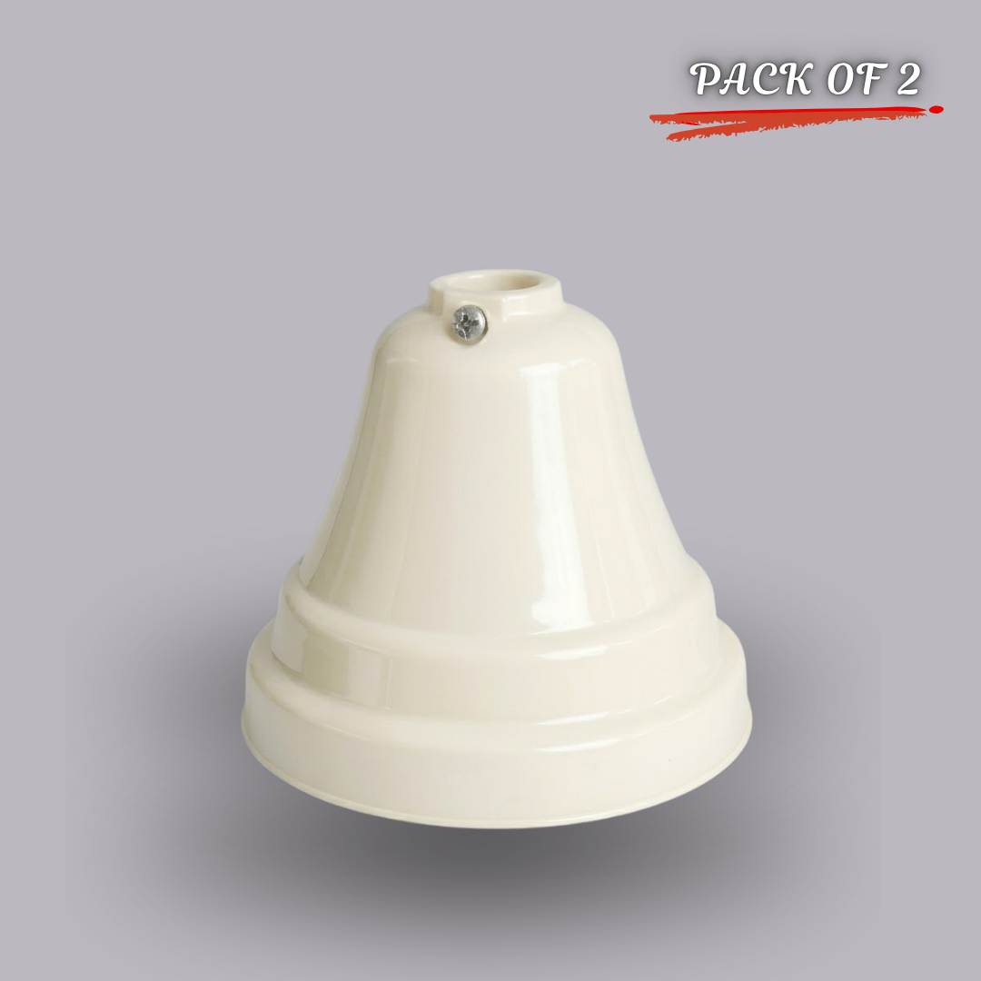 Ivory Ceiling Fan Canopy - Small - 2pc