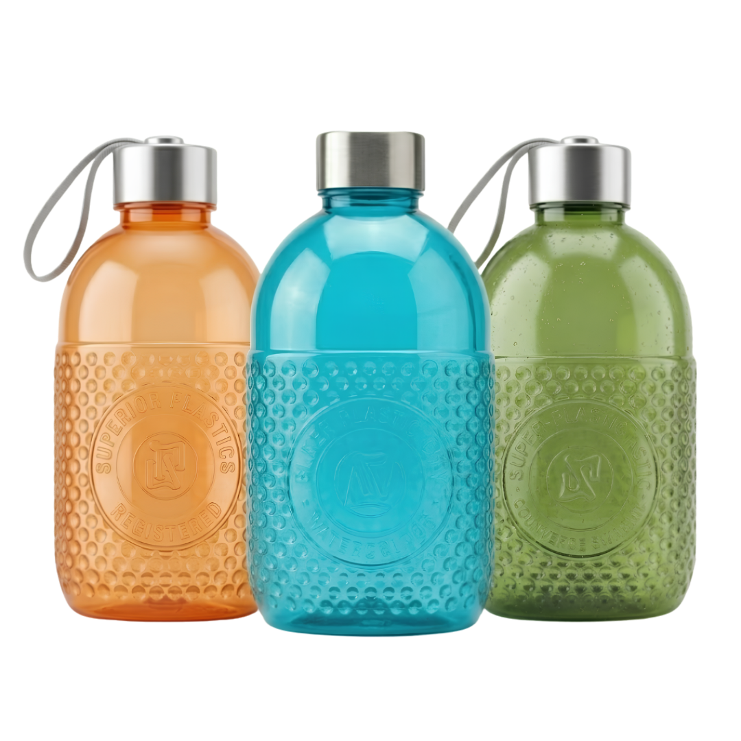 Family Travel Combo | 6 Water Bottles, 15 Pack Food Containers & 2 Bottle Holders