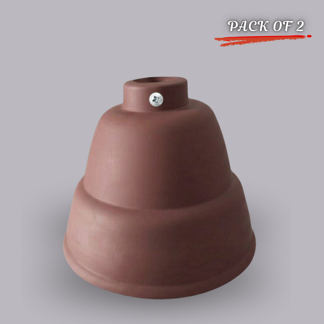 Brown Ceiling Fan Canopy - Small - 2pc
