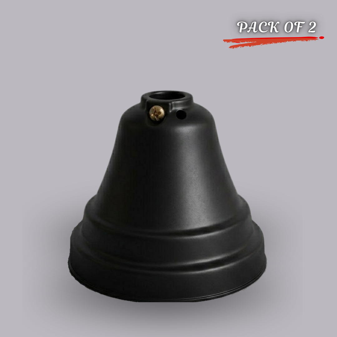 Black Ceiling Fan Canopy - Small - 2pc