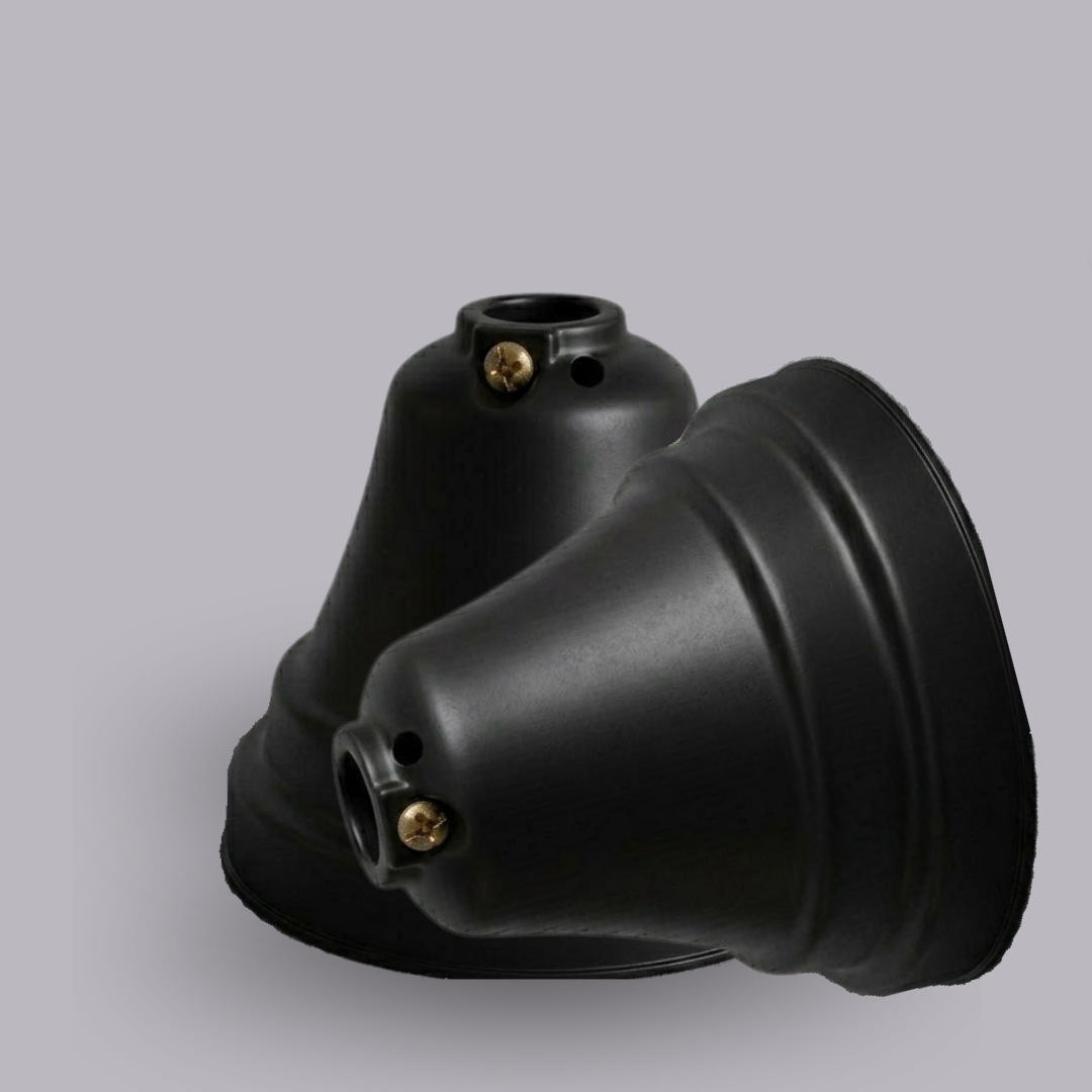 Black Ceiling Fan Canopy - Small - 2pc