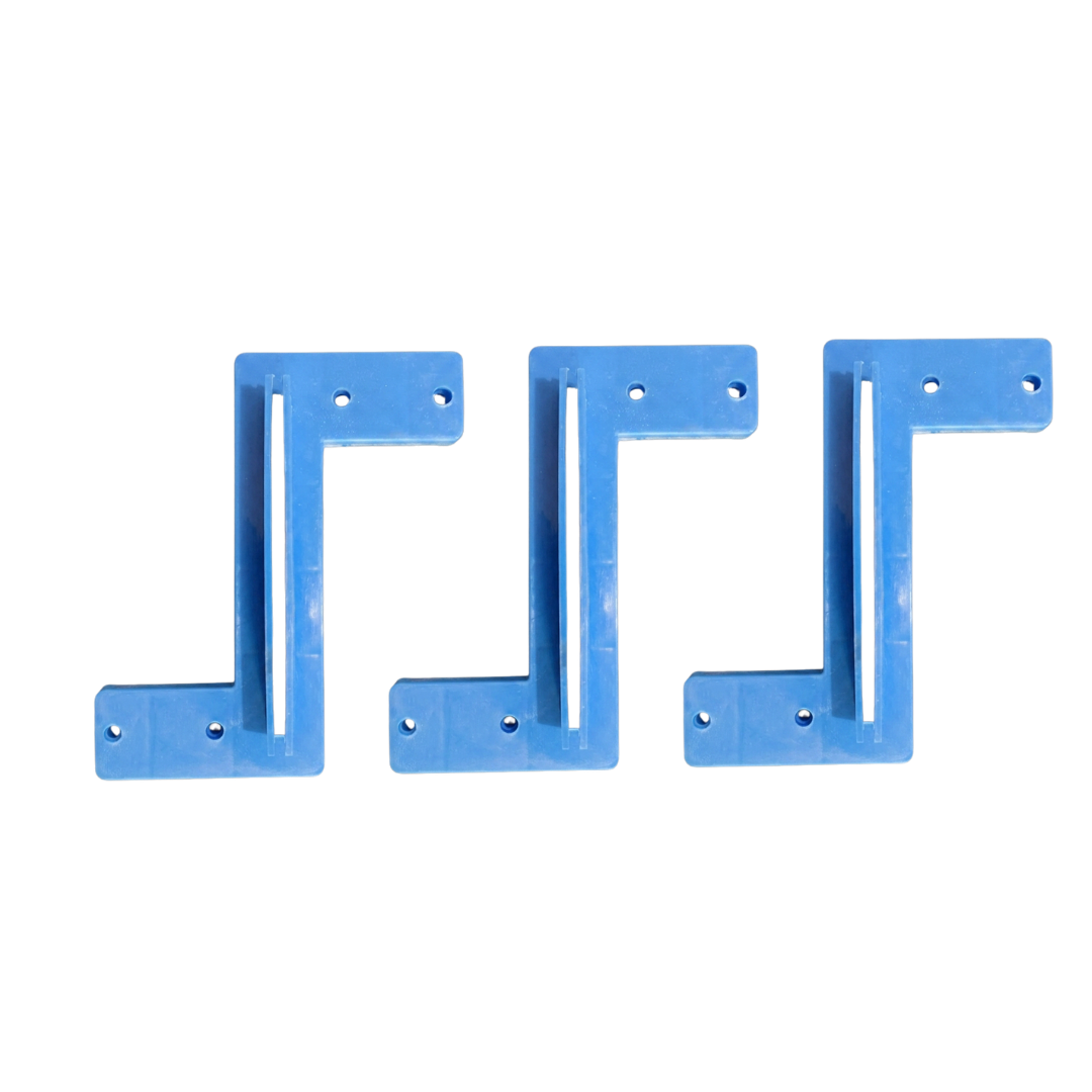 Premium Flange Clamps for Sign Boards | White & Blue