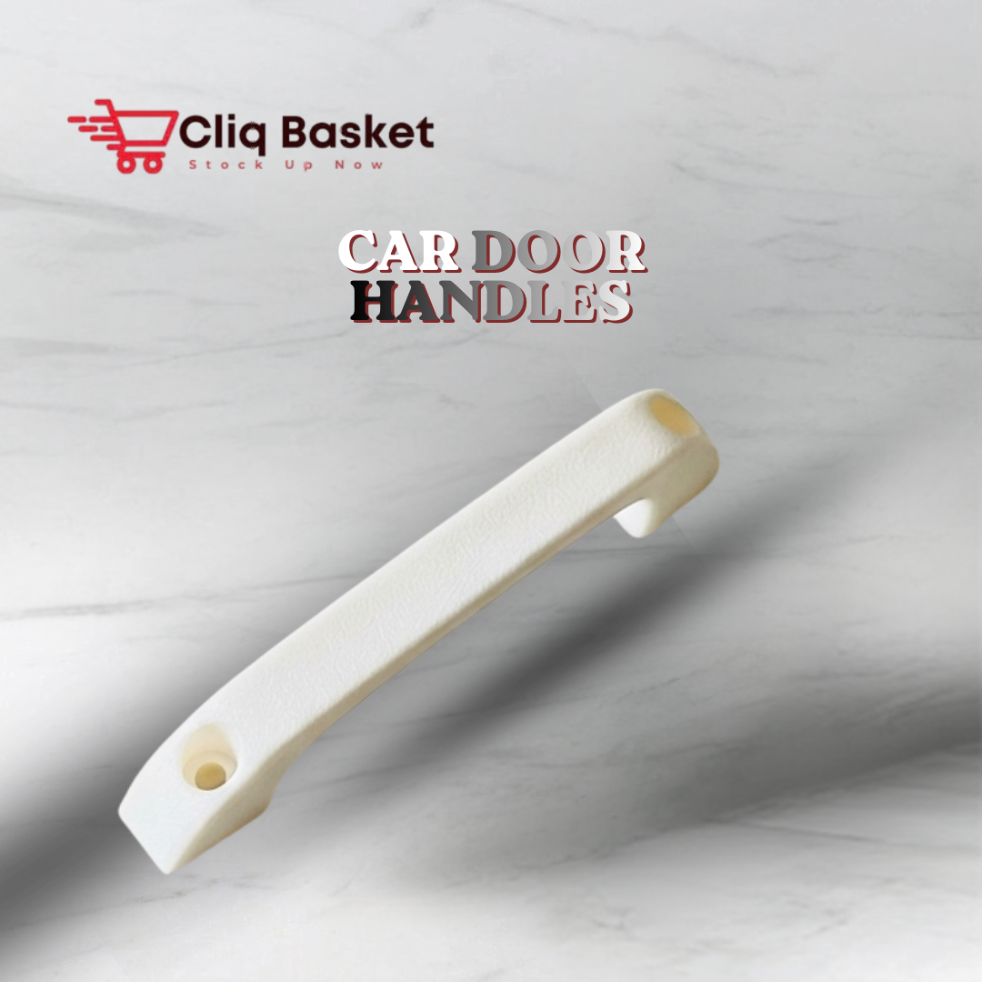 White plastic car door handle set of 3 interior replacement for cars in India