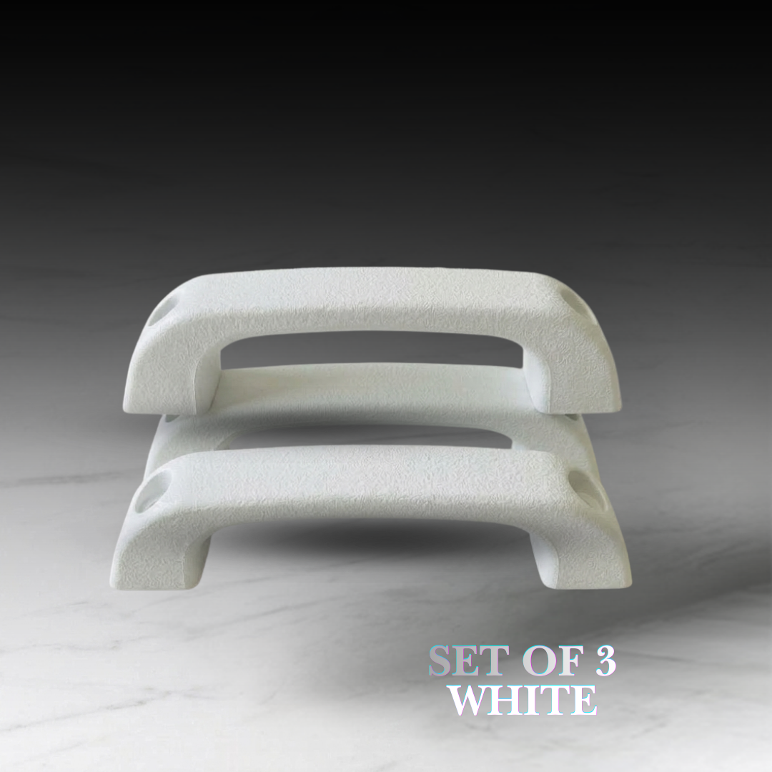 White Interior Car Door Handle Set of 3